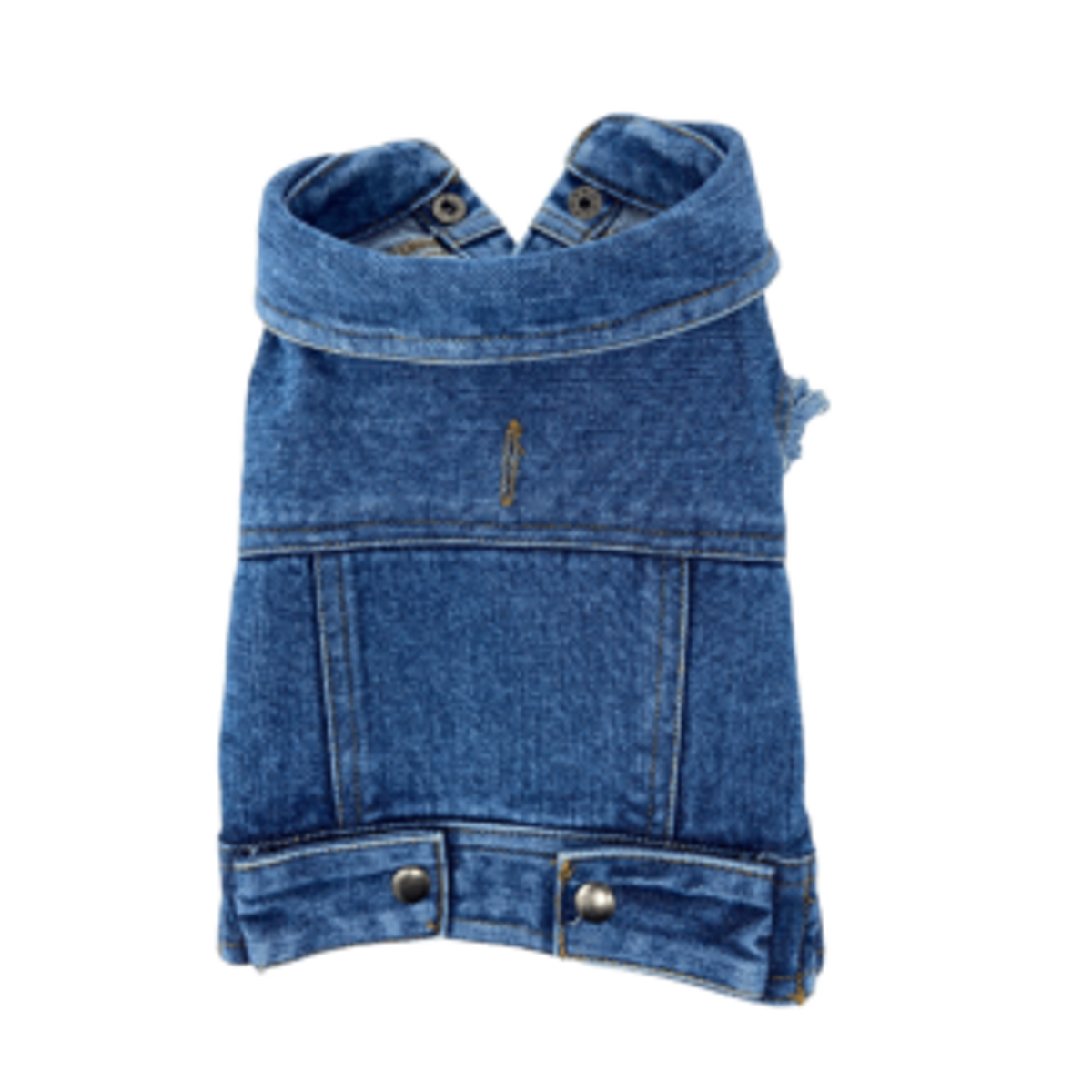 Authentic Denim Vest Small Indigo