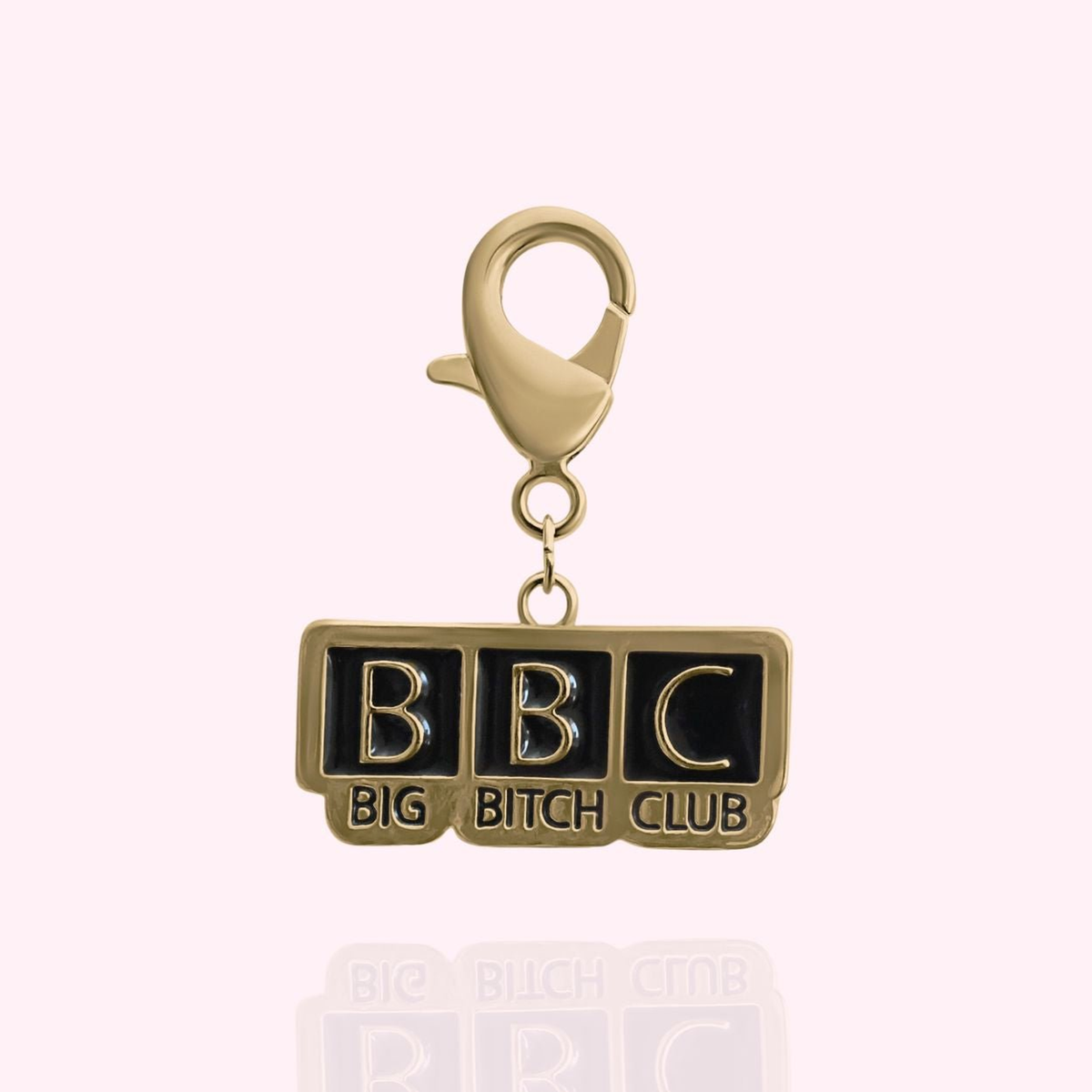 BBC: Big Bitch Club Dog Collar Charm Gold