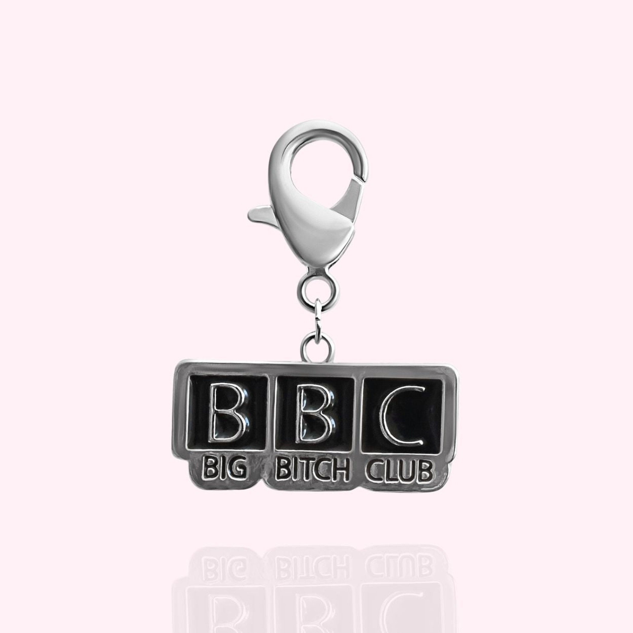 BBC: Big Bitch Club Dog Collar Charm Silver