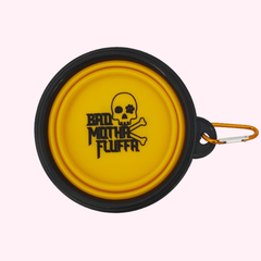 Bad Motha Fluffa Orange Dog Bowl-3