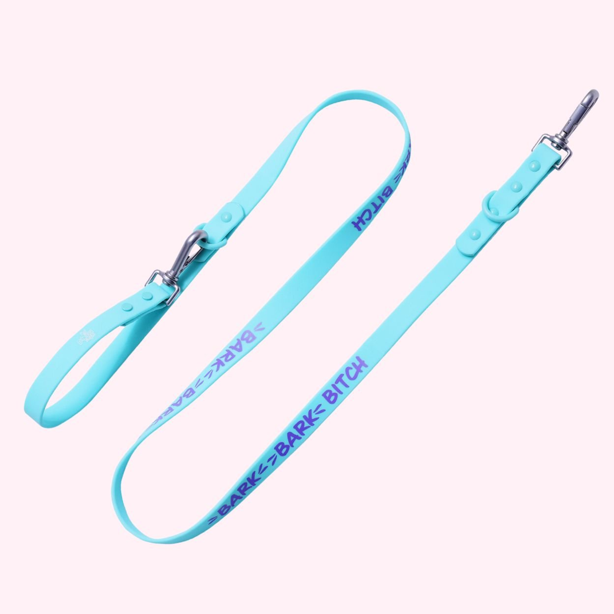 Bark Bark Bitch Aqua Leash