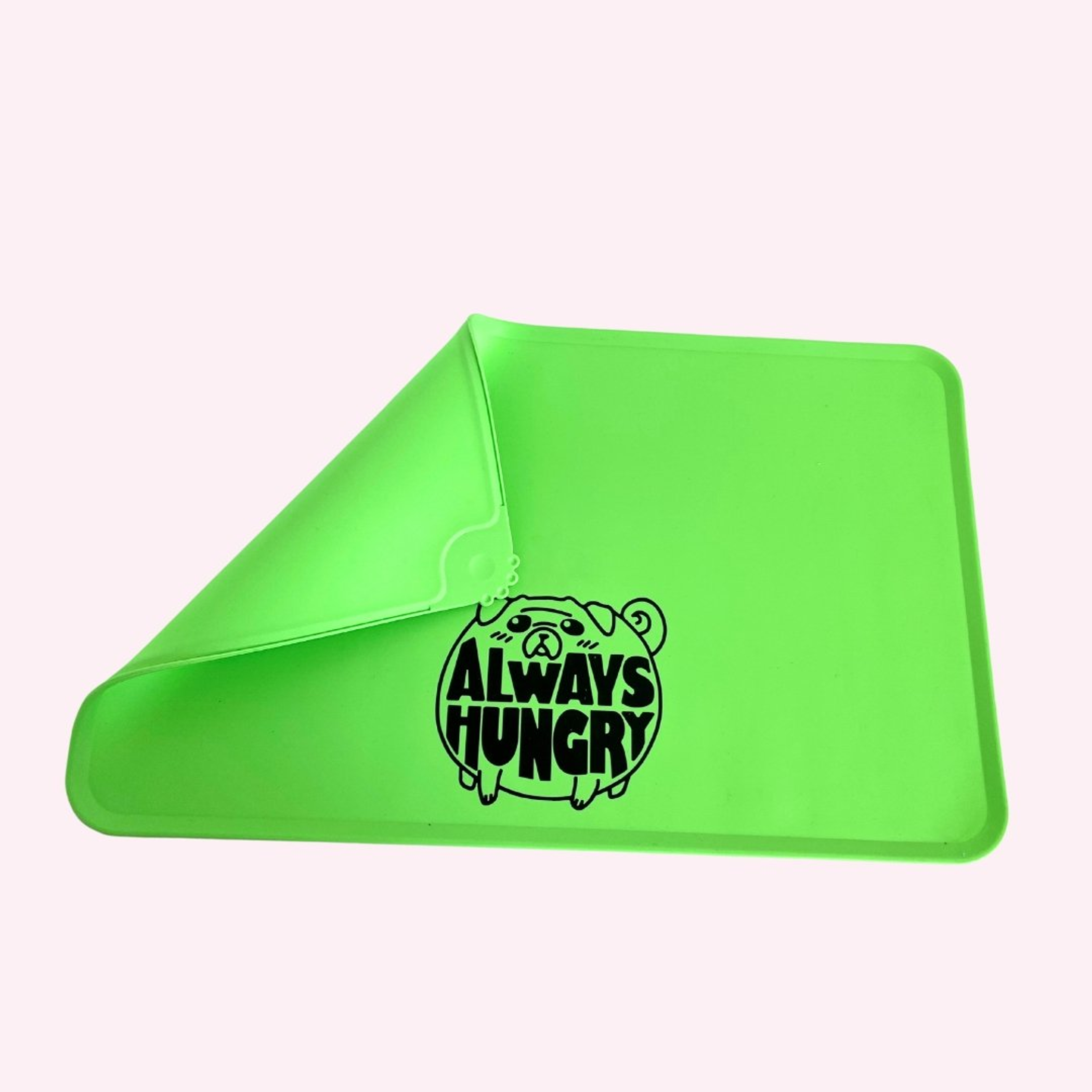 Always Hungry Green Dog Food Mat-5