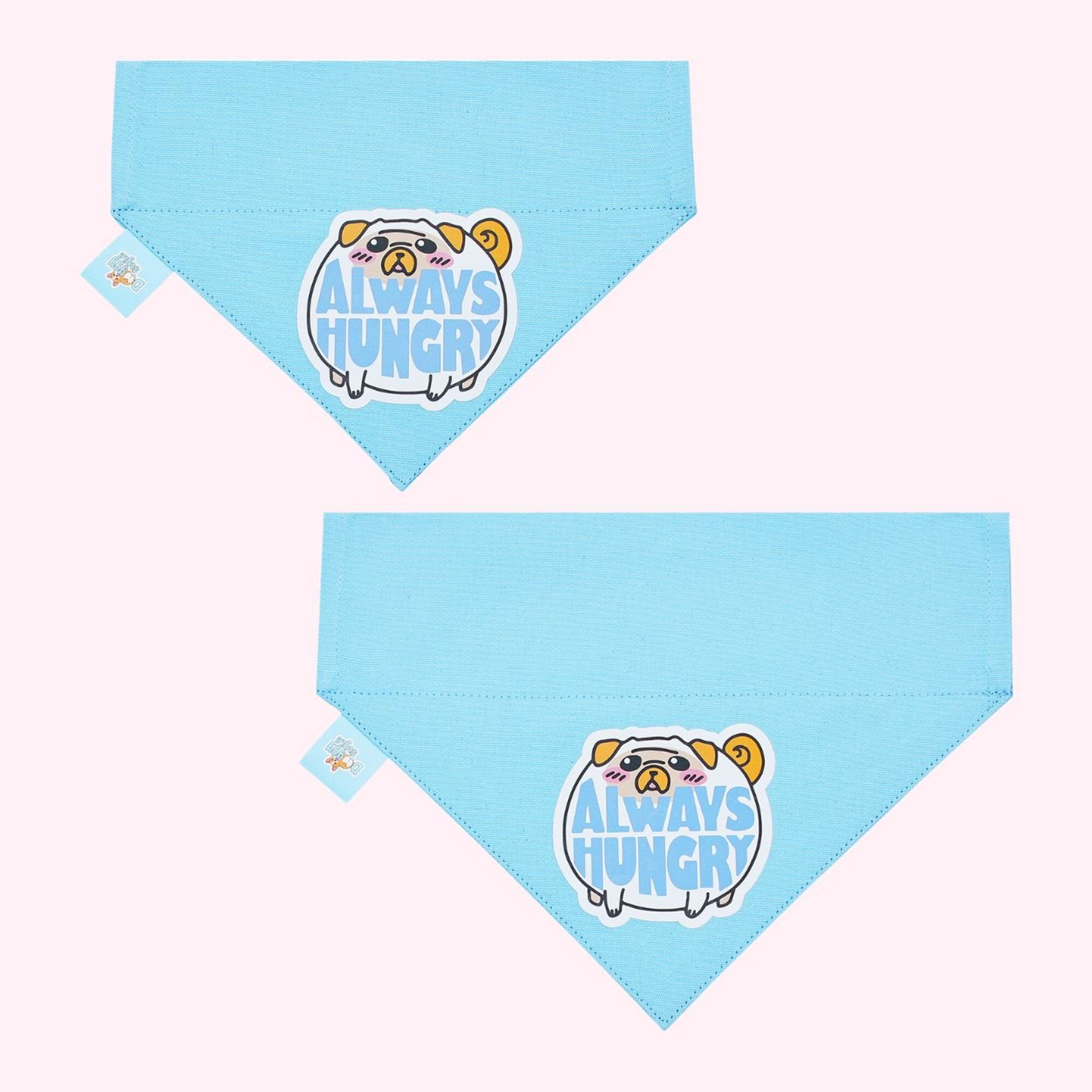Always Hungry Blue Collar Bandana Medium