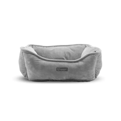 NANDOG Reversible Micro-Plush Fabric Pet Bed LIGHT GRAY-2