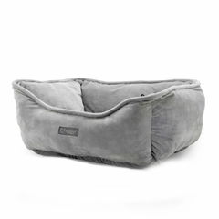 NANDOG Reversible Micro-Plush Fabric Pet Bed LIGHT GRAY-3