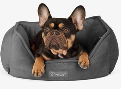 NANDOG Reversible Micro-Plush Fabric Pet Bed DARK GRAY