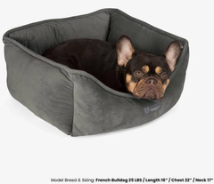 NANDOG Reversible Micro-Plush Fabric Pet Bed DARK GRAY-2