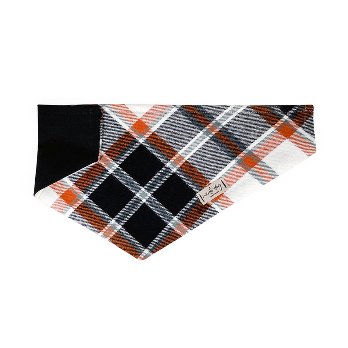 Autumn Plaid Shirting Flannel Over-the-collar Bandana M (16x7.5)