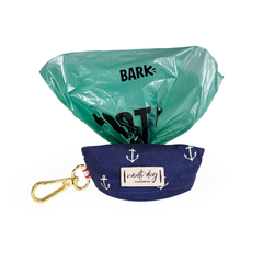 Anchors Away Nautical Dog Waste Poop Bag Dispenser Gold