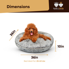 Bagel Bed MD - Frosted Snow-2