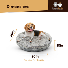 Bagel Bed SM - Frosted Snow-3
