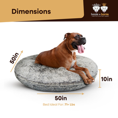 Bagel Bed XL - Frosted Snow-2