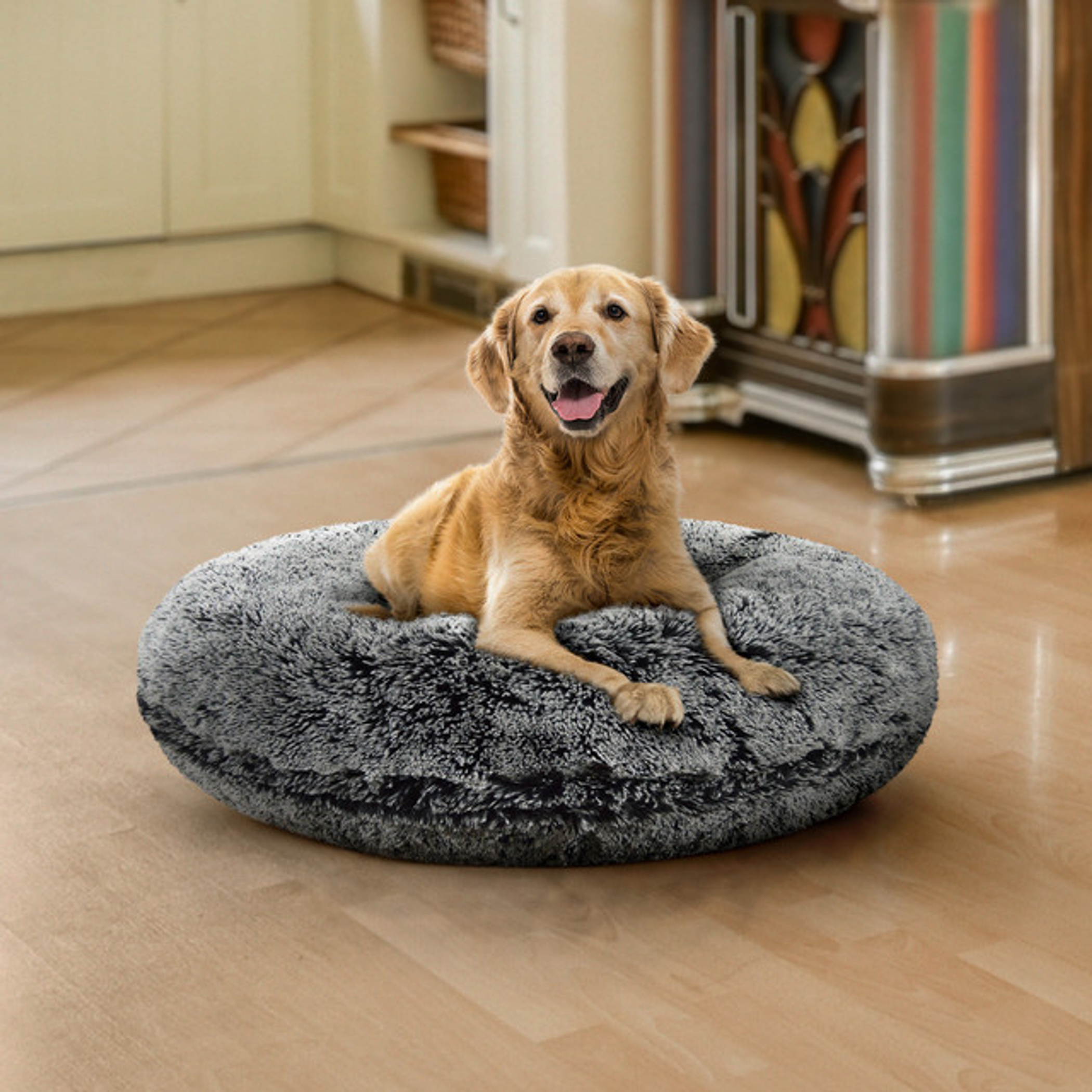 Bagel Bed LG - Midnight Frost-2