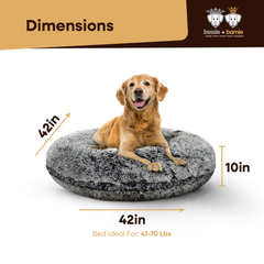 Bagel Bed LG - Midnight Frost-3