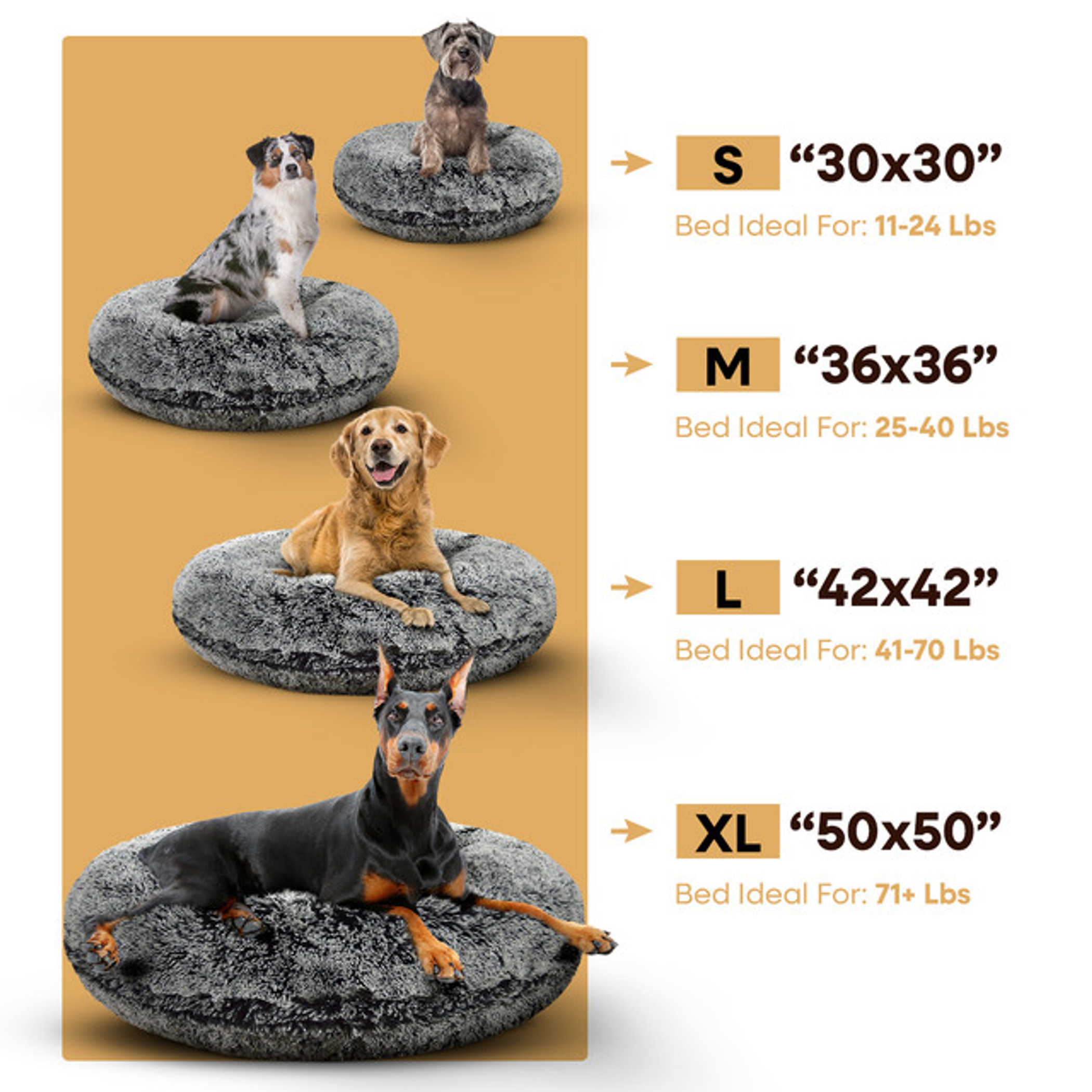 Bagel Bed XL - Midnight Frost-5