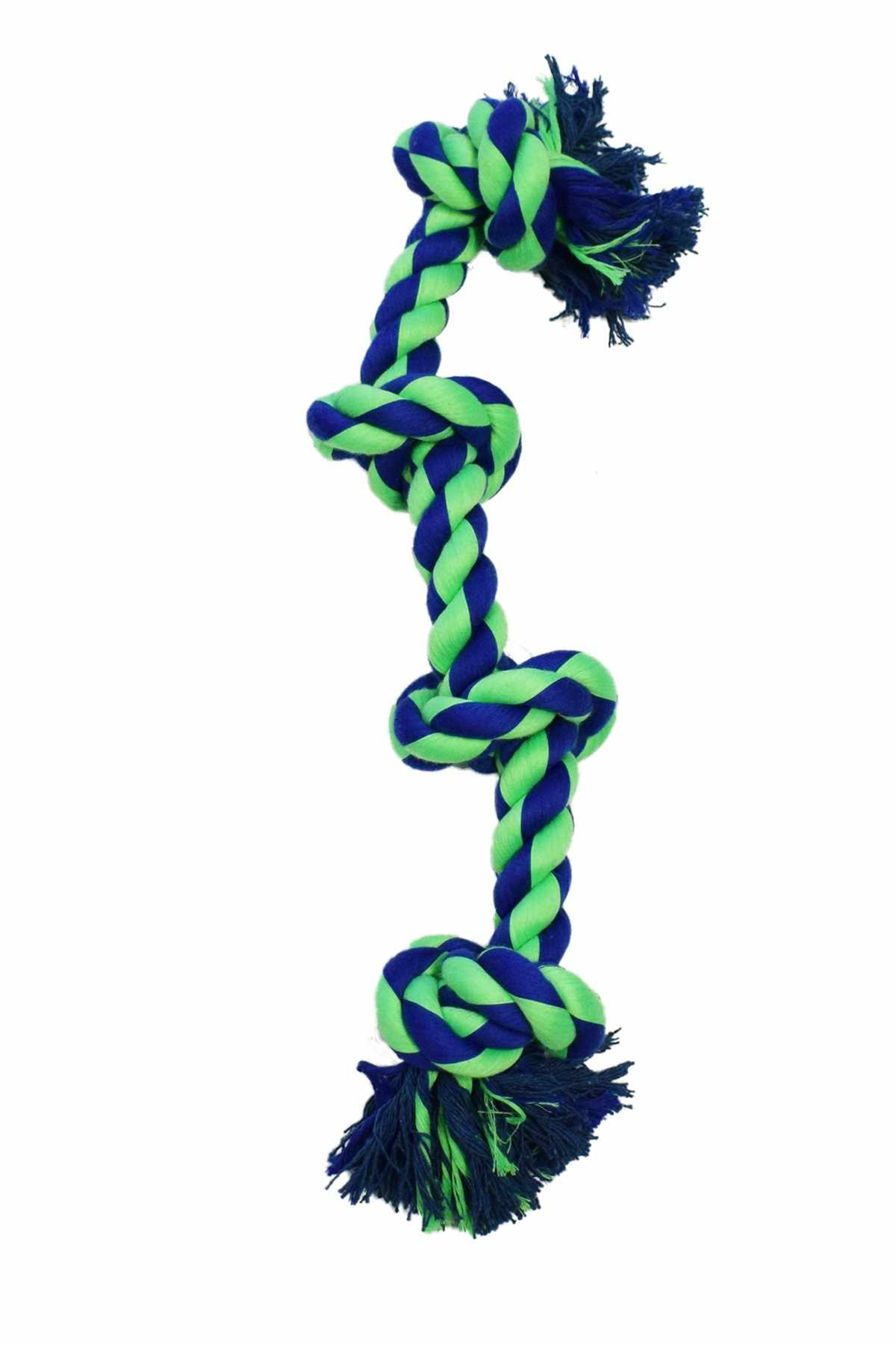 Amazing Pet Products 4 Knot Bone 20" Blue / Green