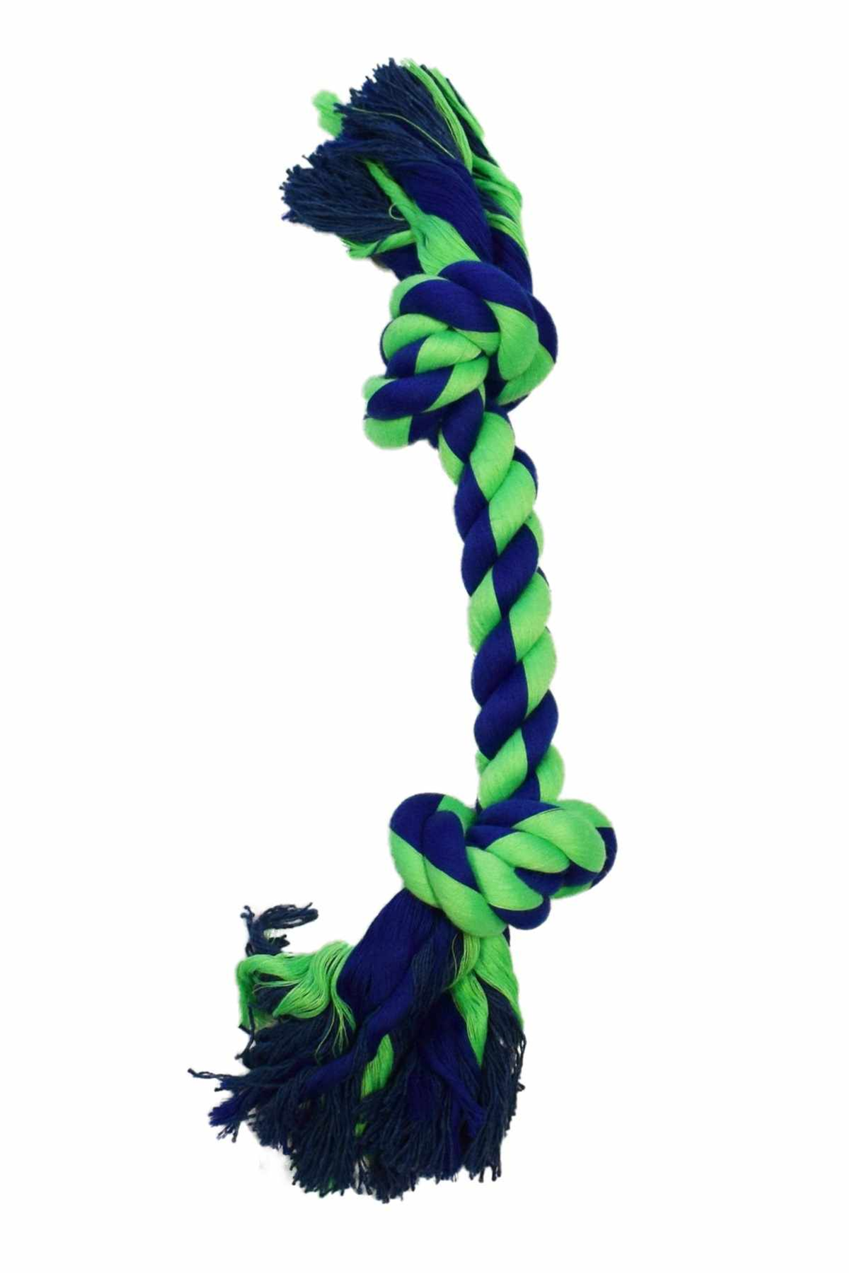 Amazing Pet Products 2 Knot Bone 14" Blue / Green