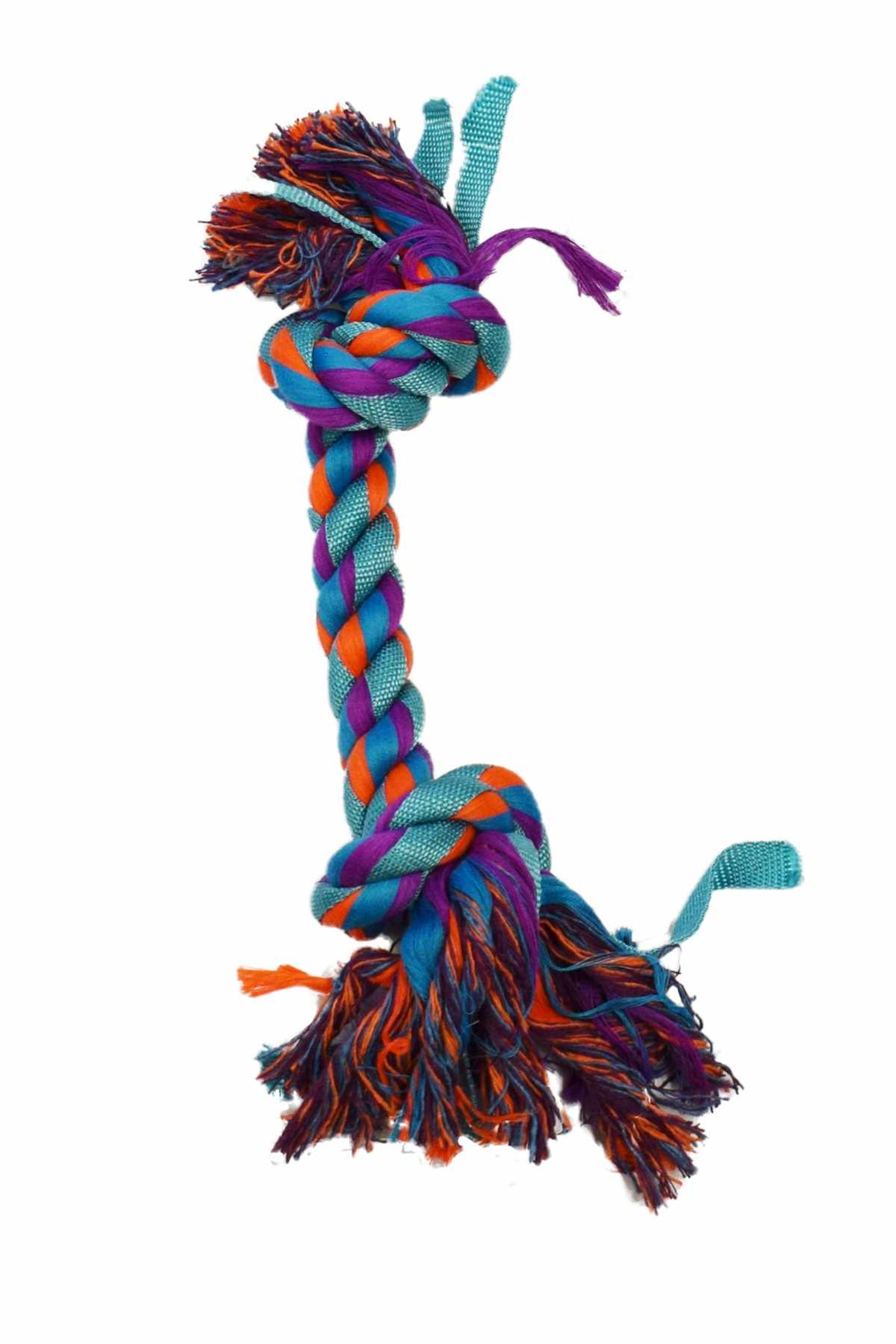 Amazing Pet Products Nylon Rope Bone 14" Turquoise