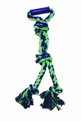 Amazing Pet Products Rope With Rubber Handle 23.5" Blue / Green