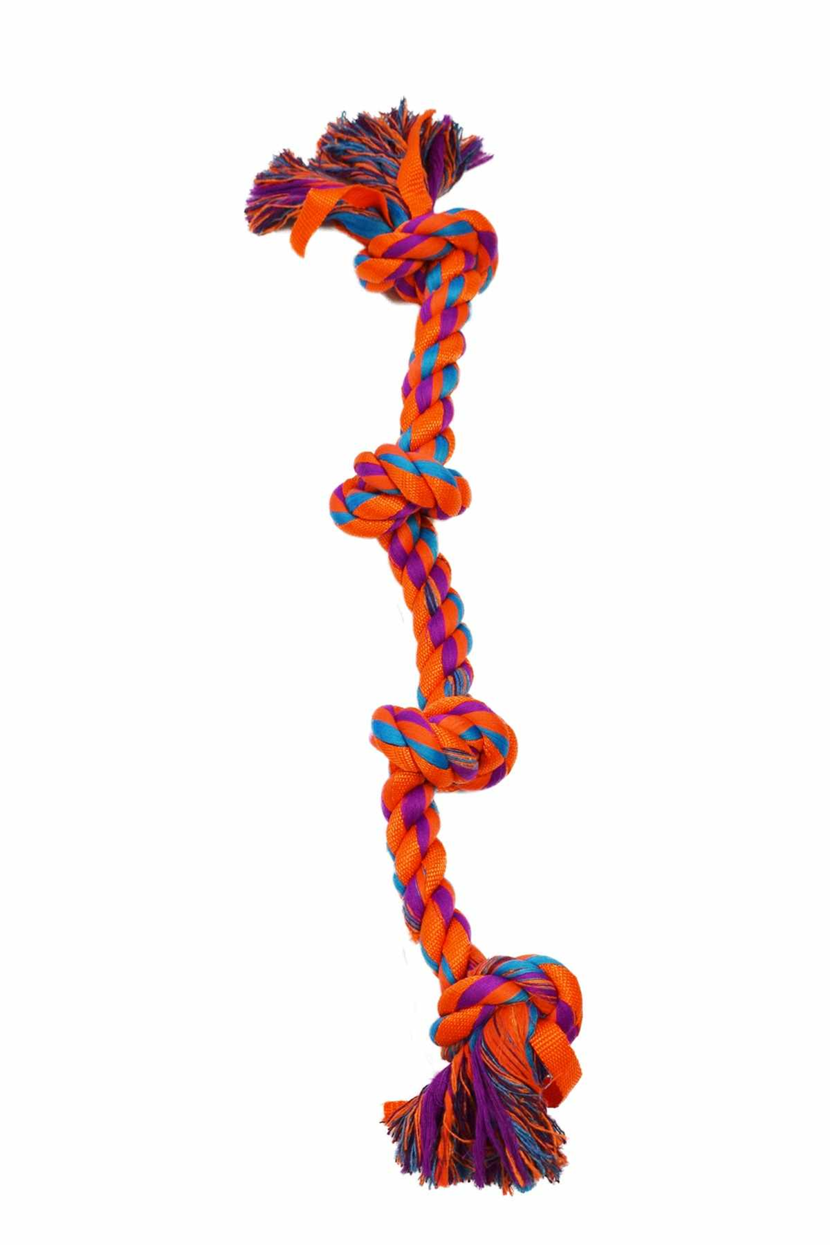 Amazing Pet Products Nylon Rope Bone 23.5" Orange