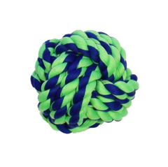 Amazing Pet Products Rope Ball 4" Blue / Green