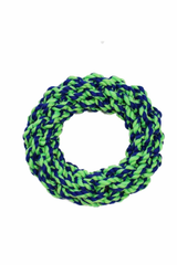 Amazing Pet Products Rope Rings 7" Blue / Green