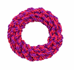 Amazing Pet Products Rope Rings 7" Purple / Magenta