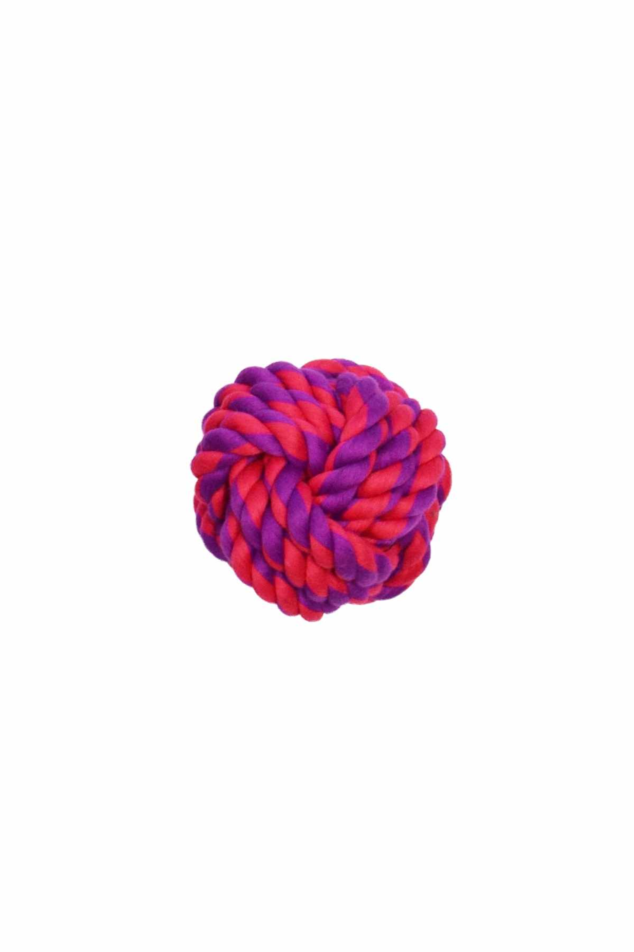 Amazing Pet Products Rope Ball 4" Purple / Magenta