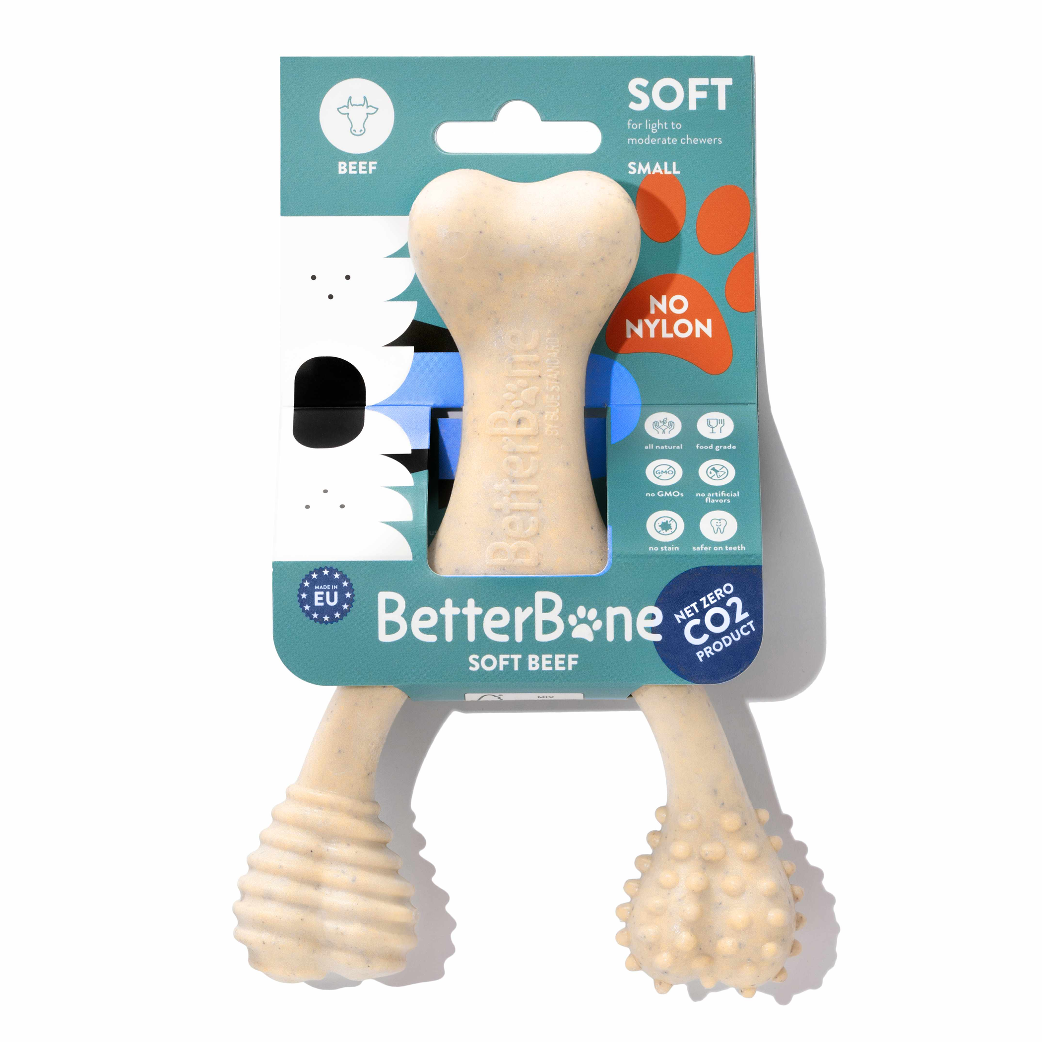 Betterbone Soft Beef Dog Chew Toy Small