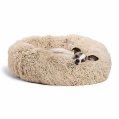 Best Friends by Sheri Donut Shag 23x23 Taupe