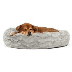 Best Friends by Sheri Lux Donut Dog Bed 30x30 Grey