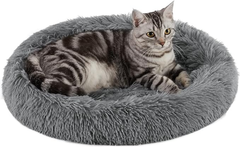 Best Friends by Sheri Cat Donut Bed 21x20 Grey