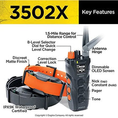 Dogtra Dual System 1.5 Mile 2 Dog Remote Trainer Expandable-3
