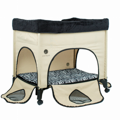 Bedside Lounge Pet Bed Zebra Vibes
