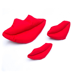 Big Red Lips Dog Toy - Medium-3