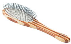 Bass Brushes- Style & Detangle Pet Brush Large Striped Bamboo
