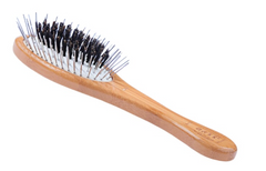 Bass Brushes- The Hybrid Groomer Small Dark Bamboo
