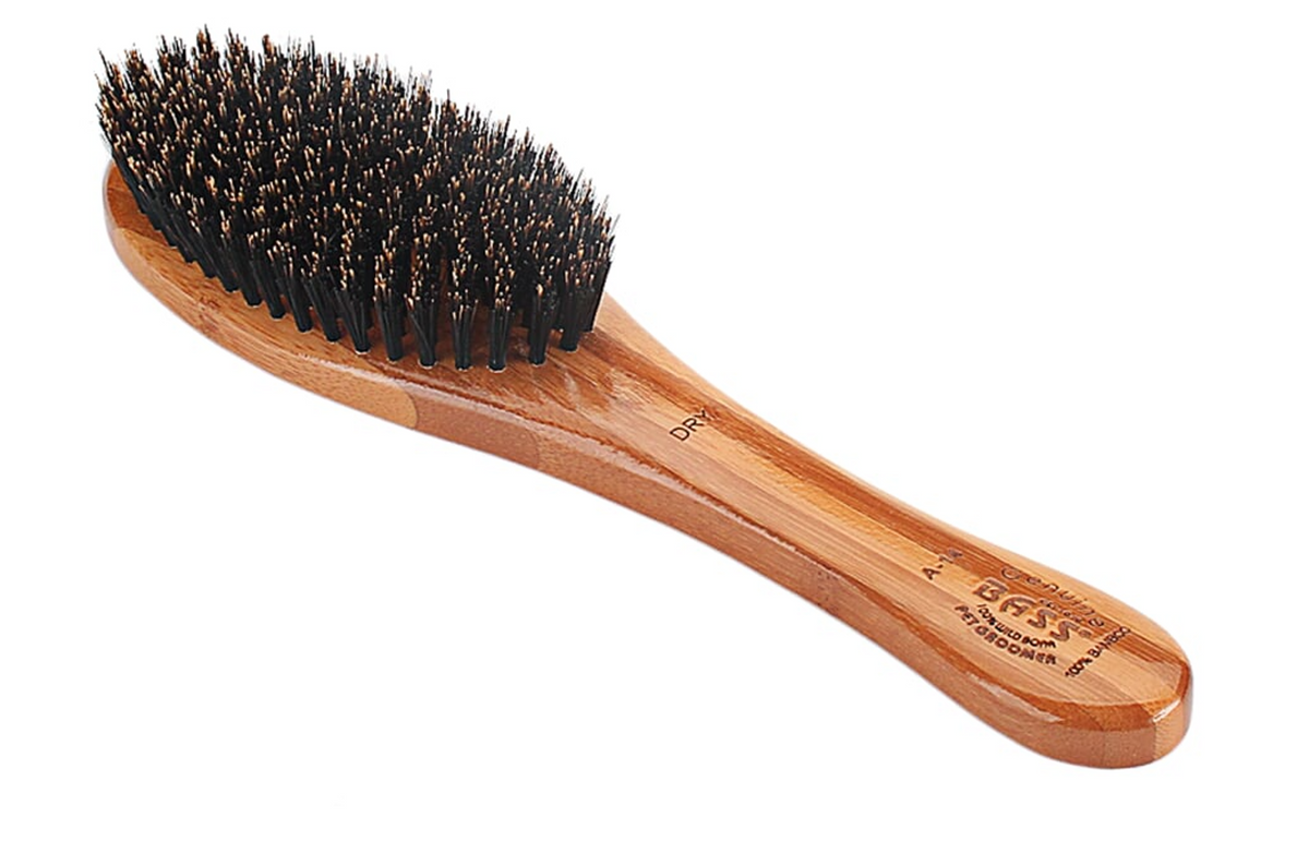 Bass Brushes- Shine & Condition Pet Brush Full Dark Bamboo