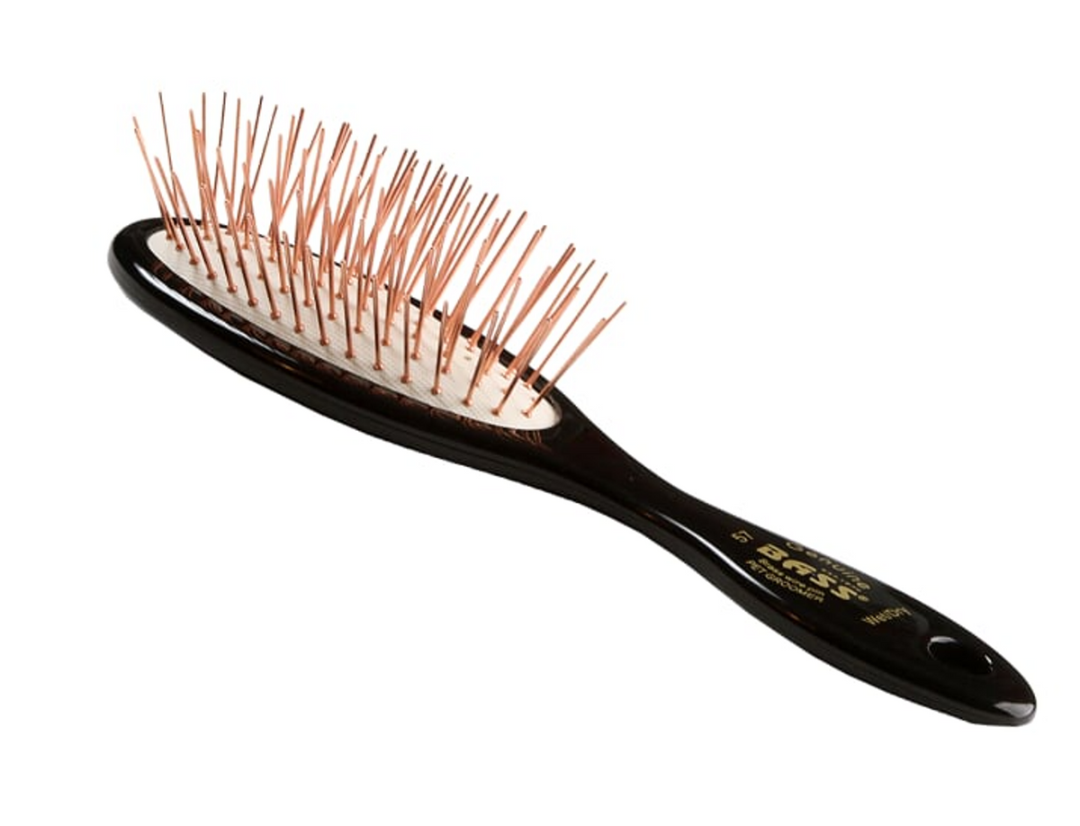 Bass Brushes- Style & Detangle Pet Brush Small Jet Black