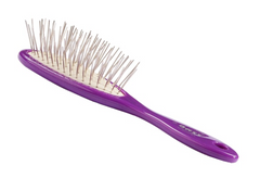 Bass Brushes- Style & Detangle Pet Brush Small Royal Purple
