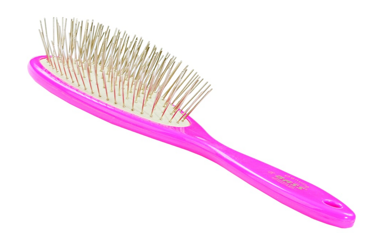 Bass Brushes- Style & Detangle Pet Brush Large Pretty Pink