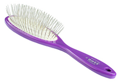 Bass Brushes- Style & Detangle Pet Brush Large Royal Purple