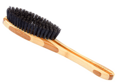 Bass Brushes- Style & Detangle Pet Comb Pure Bamboo Handle Dark Bamboo