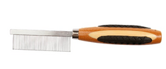 Bass Brushes- Style & Detangle Pet Comb Pure Bamboo Handle Striped Bamboo