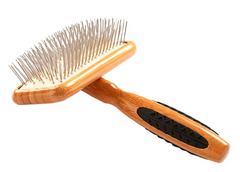 Bass Brushes- Shine & Condition Pet Brush Medium Dark Bamboo