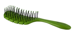 Bass Brushes- The BIO-FLEX Detangling Pet Brush Leaf Shape Green