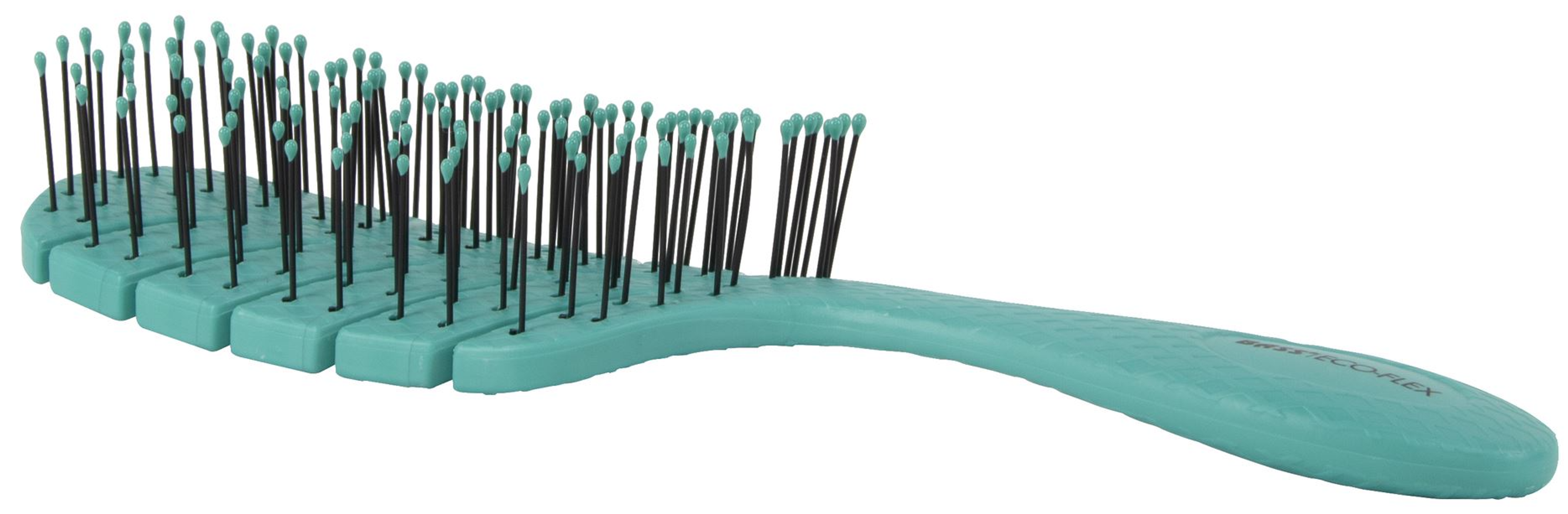 Bass Brushes- The BIO-FLEX Detangling Pet Brush Leaf Shape Teal