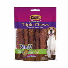 Cadet Triple Chew Treat Duck and Apple 6 Pack