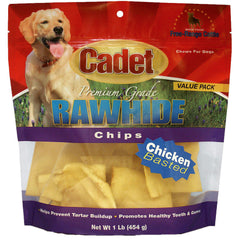 Cadet Rawhide Chips Chicken Basted 1 pound
