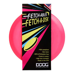 DOOG Fetch-ables Fetch-A-Disc Dog Toy Pink